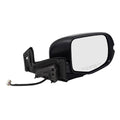 Brock Aftermarket Replacement Passenger Right Power Door Mirror Assembly Paint To Match Black Manual Folding With Heat-Signal-Memory Without Auto Dimming-Side View Camera
