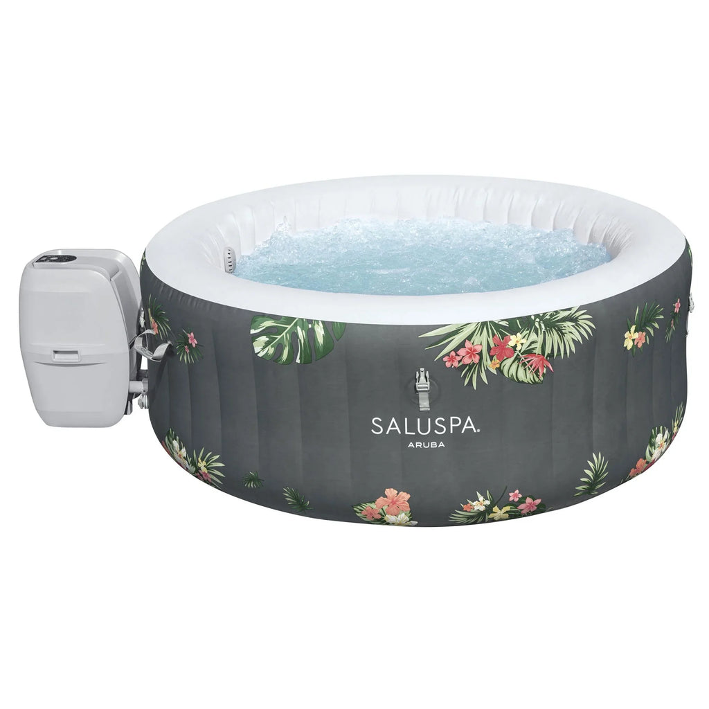 Bestway SaluSpa Sun Shade Canopy with Aruba SaluSpa Inflatable Hot Tub