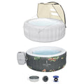 Bestway SaluSpa Sun Shade Canopy with Aruba SaluSpa Inflatable Hot Tub