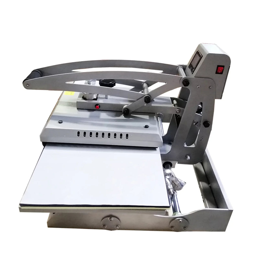 INTBUYING 15x15in Flat Heat Press Machine Double Station Magnetic Heat Sublimation Transfer Cloth Bag Printing