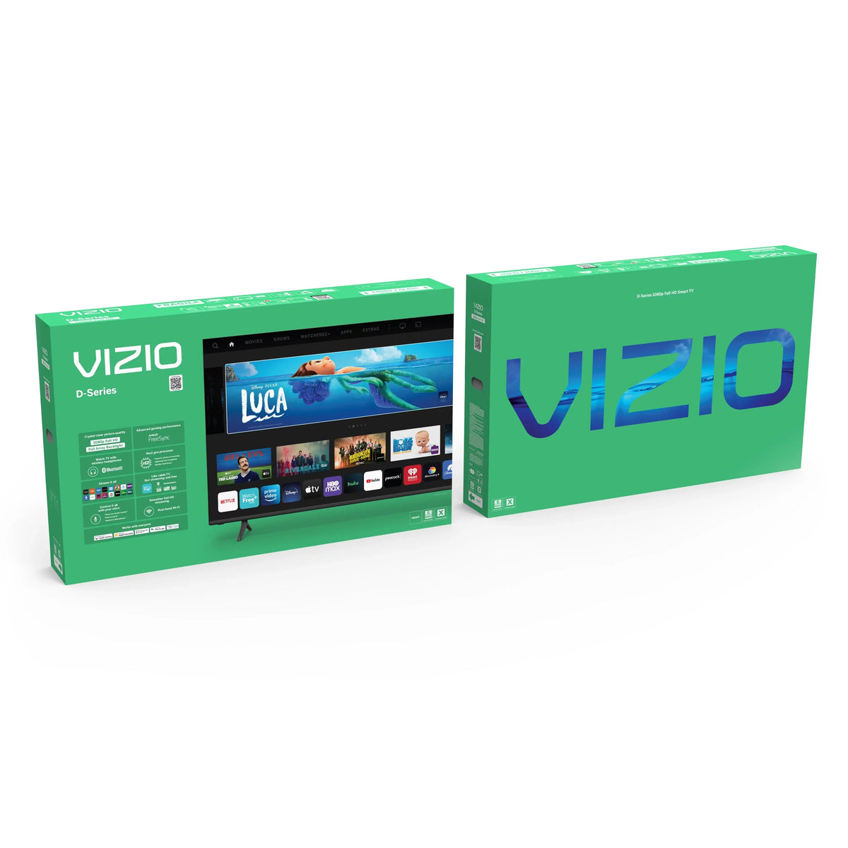 VIZIO 24" Class D-Series FHD LED Smart TV for Gaming and Streaming, Bluetooth Headphone Capable (Online Only) D24fM-K01