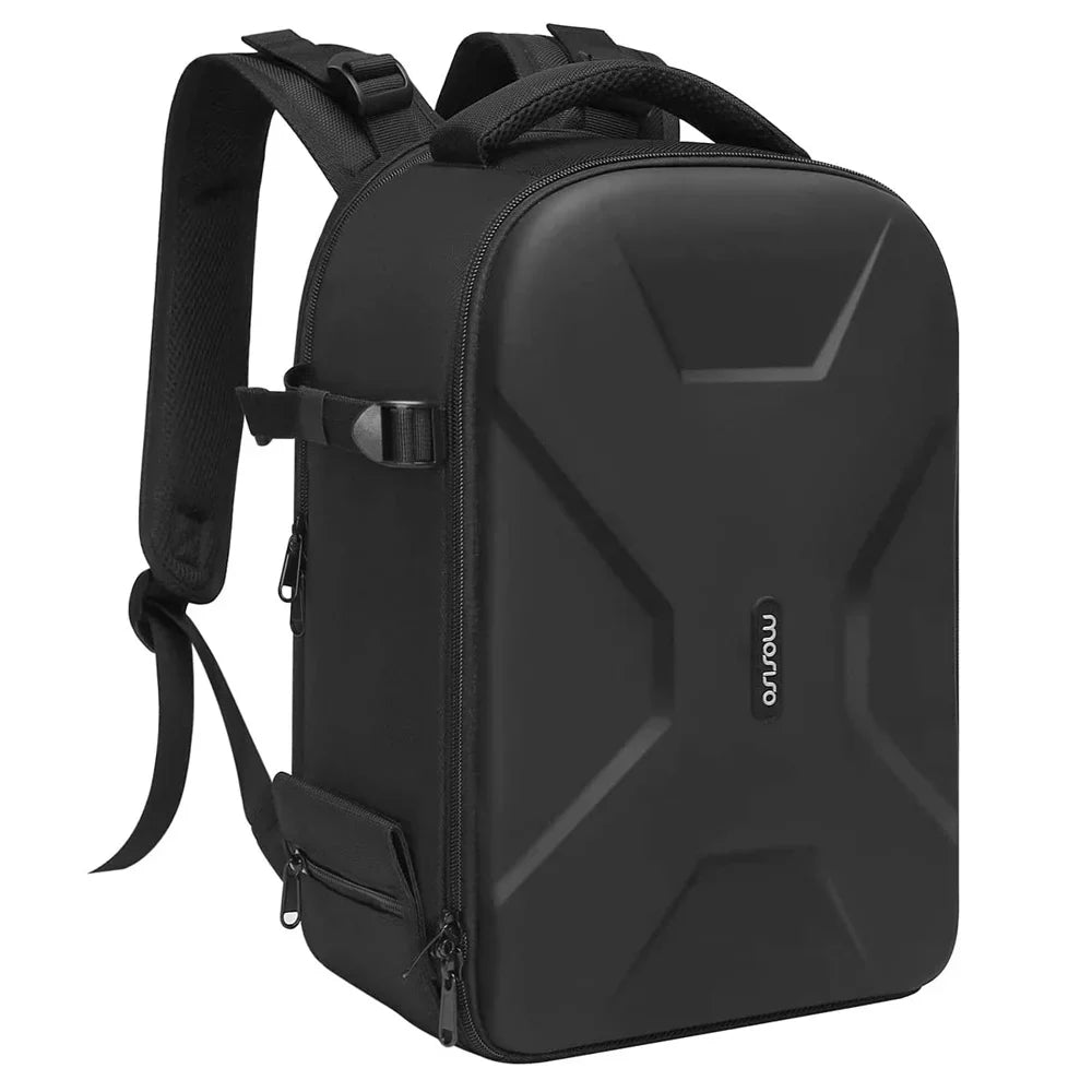 Mosiso Camera Backpack for ///DJI Mavic Drone, DSLR/SLR/Mirrorless Photography Camera Bag Waterproof Hardshell Protective Case with Tripod Holder&Laptop Compartment, Black