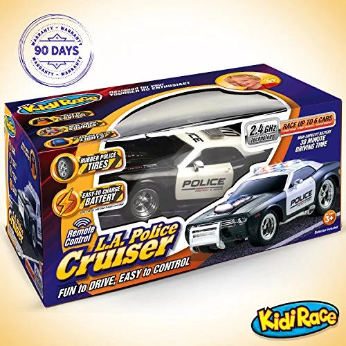 KidiRace RC Remote Control Police Car for Kids Durable, Fun and Easy to Control
