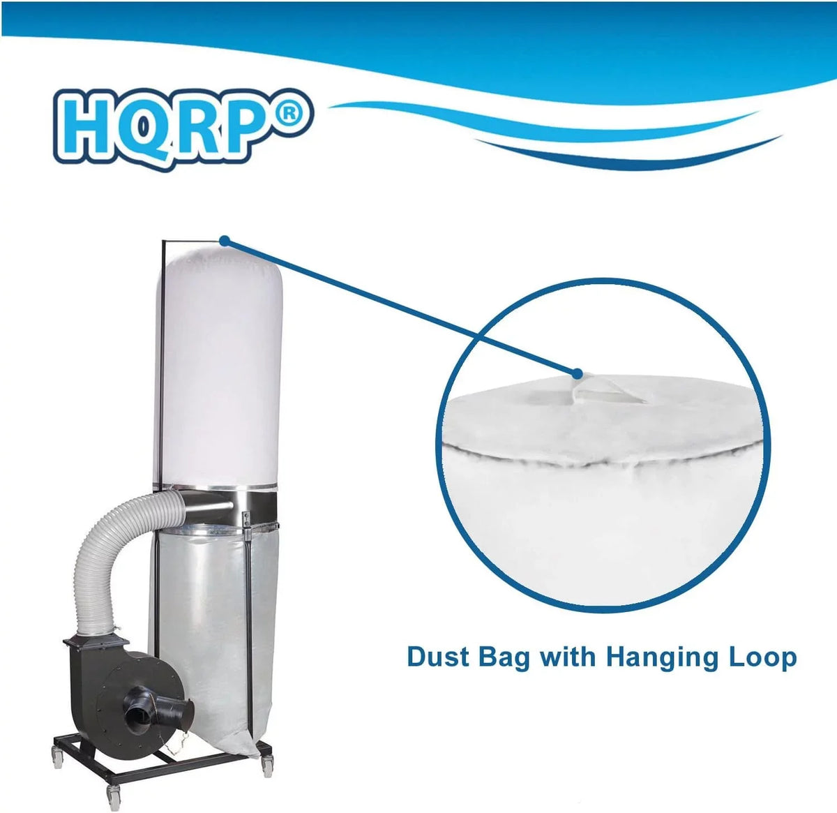 Dust Collector Bag, 15" X 24", 1 Micron Filter, appropriate With 70006 70335, Fits Most Dust Collector Systems