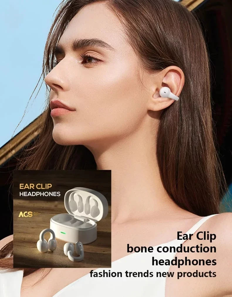 Wireless Ear-Clip TWS Earphones for  Galaxy XCover / XCover6 Pro - Bluetooth Earbuds True Stereo Charging Case Hands-free Mic Headset for  Galaxy XCover / XCover6 Pro