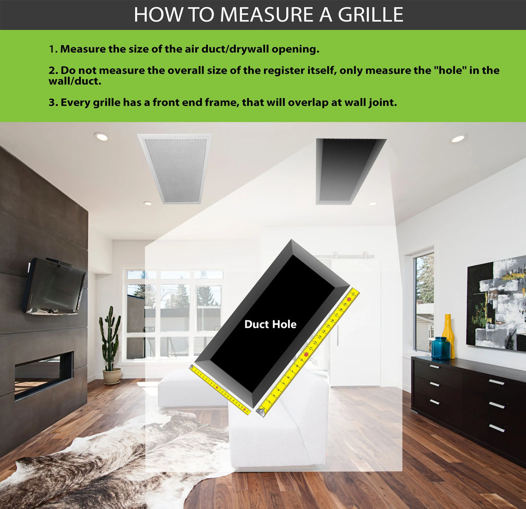 16"w X 16"h 4-Way Aluminum Curved Blade Adjustable Air Supply HVAC Diffuser - Full Control Vertical/Horizontal Airflow Direction - Vent Duct shield Outer Dimensions: 17.65"w X 17.65"h
