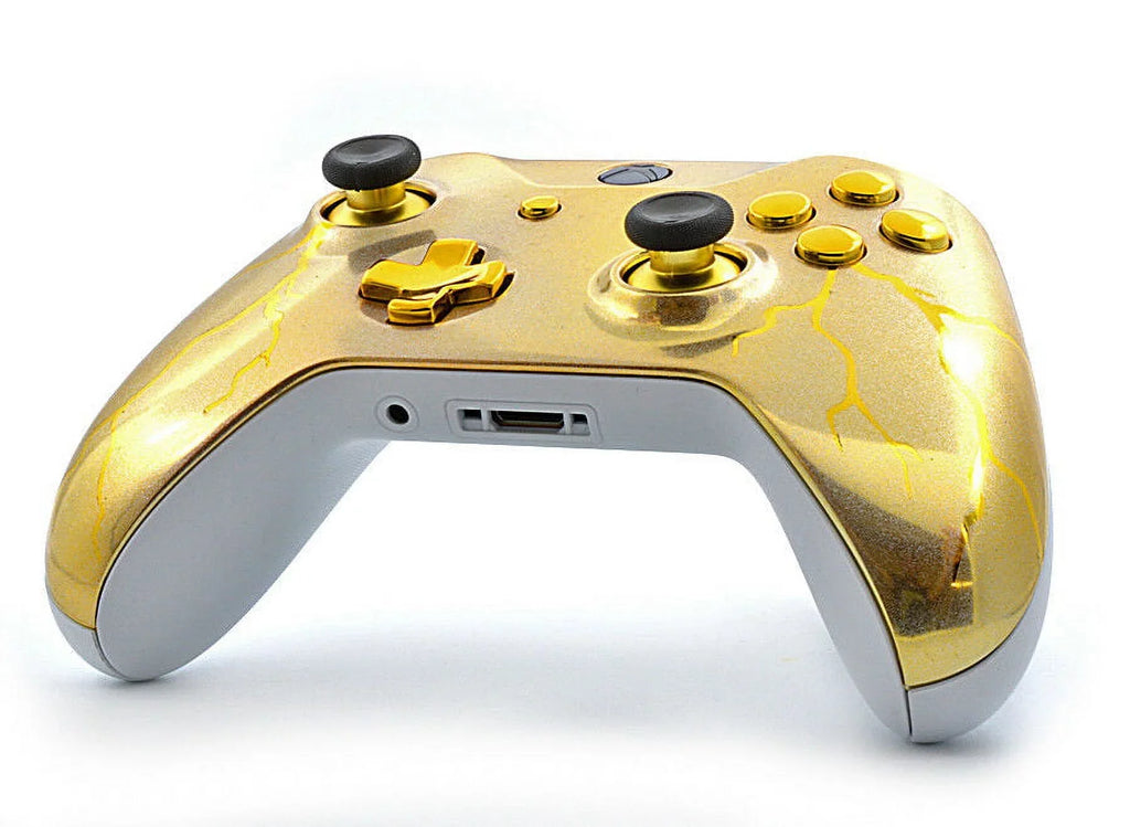 COD Warzone. FPS mods. Gold Thunder Xbox One S SMART Custom Rapid Fire Modded Controller