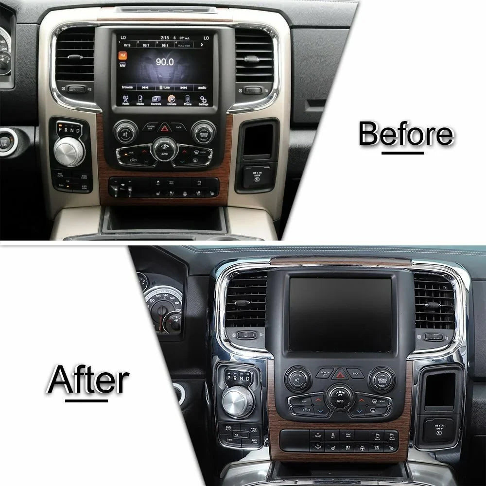 Teledu Chrome Center Console Navigation Side Panel shield Trim