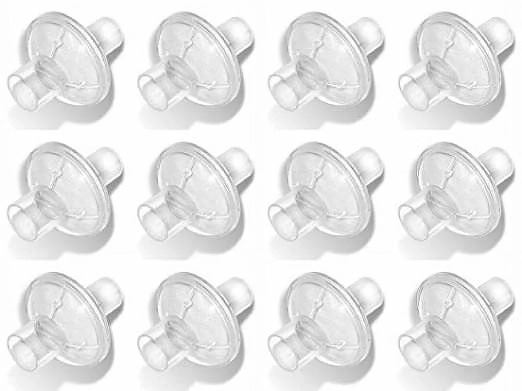 Nispira in-line Outlet Bacteria Filter for CPAP/BiPAP, 12 Packs