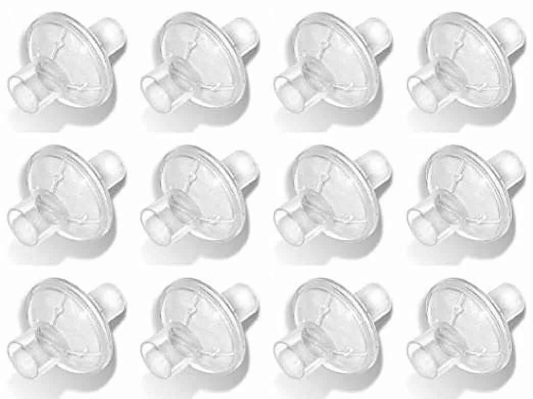 Nispira in-line Outlet Bacteria Filter for CPAP/BiPAP, 12 Packs