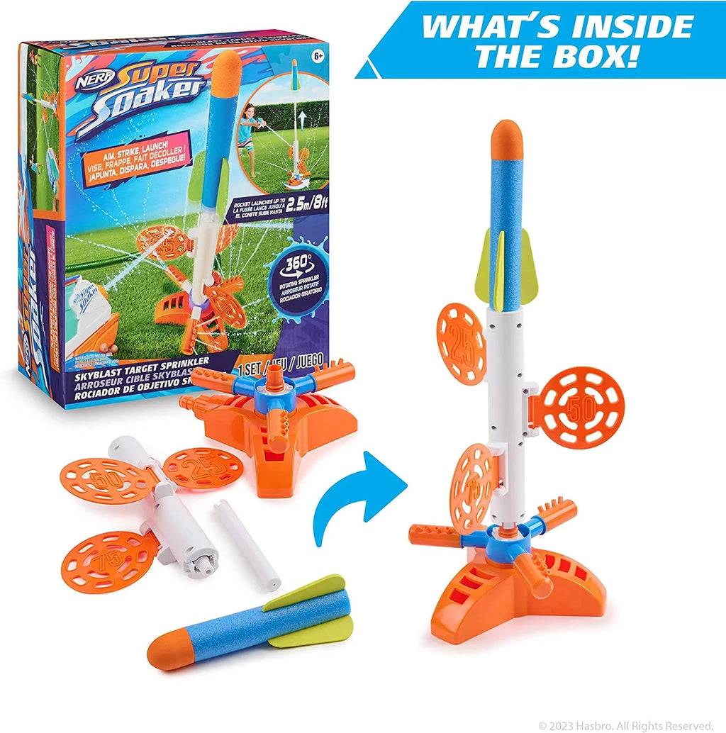 NERF Super Soaker SkyBlast Target Sprinkler for Kids Outdoor Play – Summer moisture Games