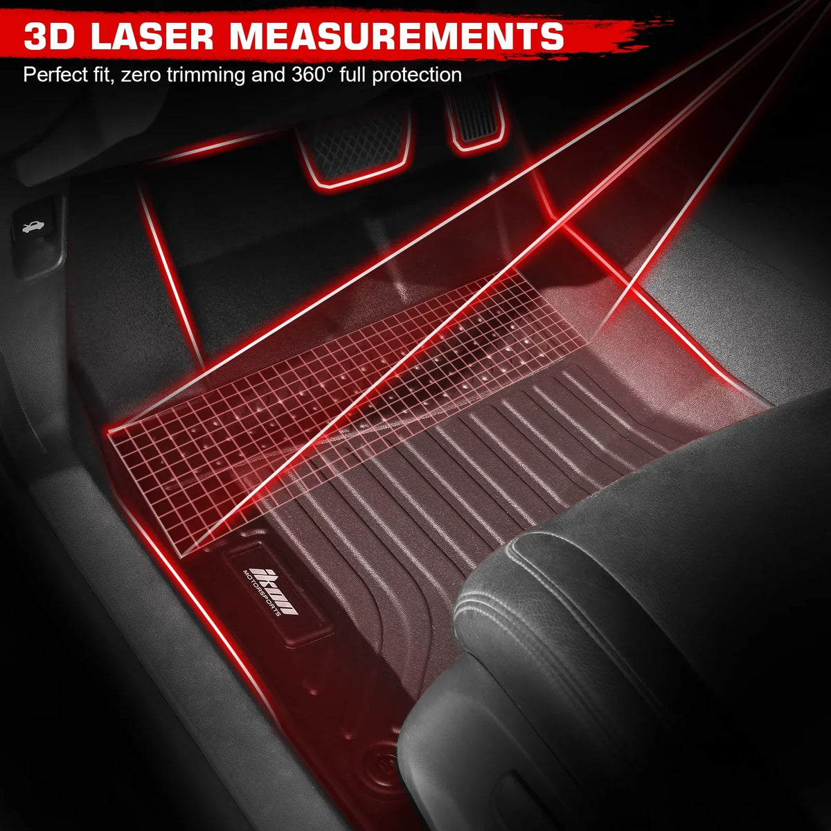 Ikon Motorsports Floor Mats & Trunk Mat appropriate With 2023-2024 Honda HR-V, Black 3D Molded Carpets Liner 1st 2nd Row Front Rear Boot Tray wrap Protection Cargo Pad TPE All climate Protector