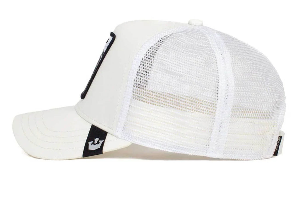 The White Tiger Trucker Cap, White. Goorin Bros