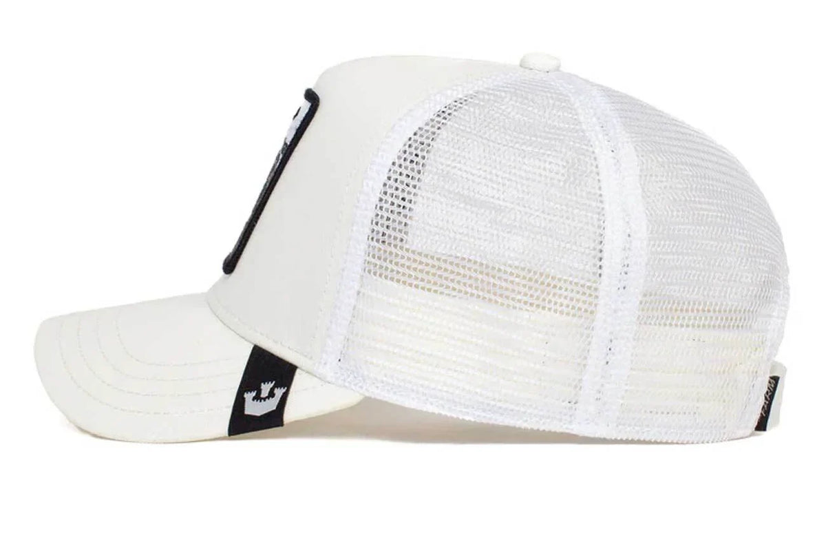 The White Tiger Trucker Cap, White. Goorin Bros