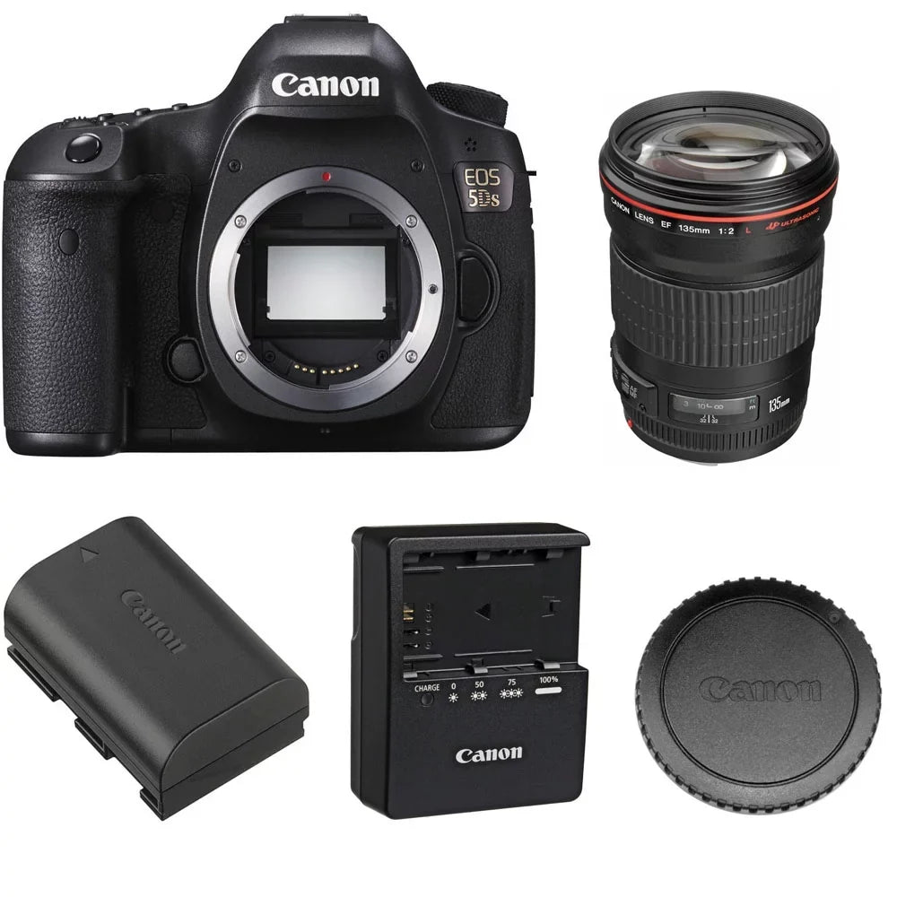 EOS 5DS DSLR Camera Body with EF 135mm f/2L USM Lens