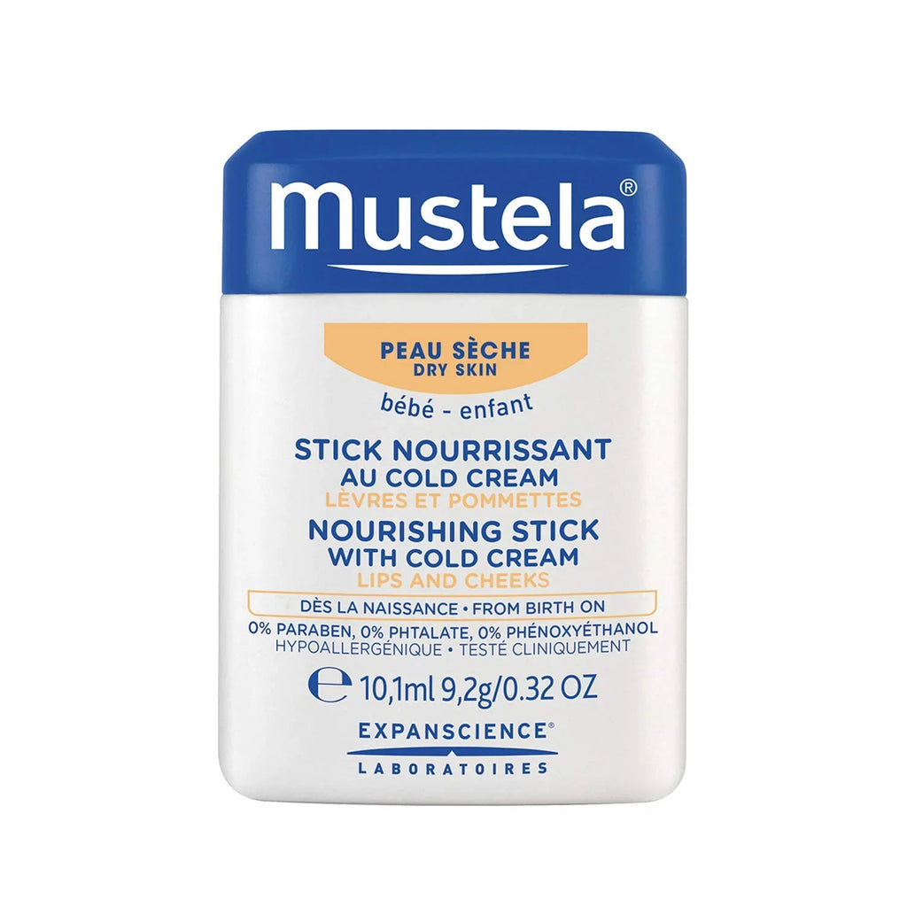 Mustela Baby Nourishing Stick With Cold Cream (Lips & Cheeks) For Dry Skin --9.2g/0.32oz