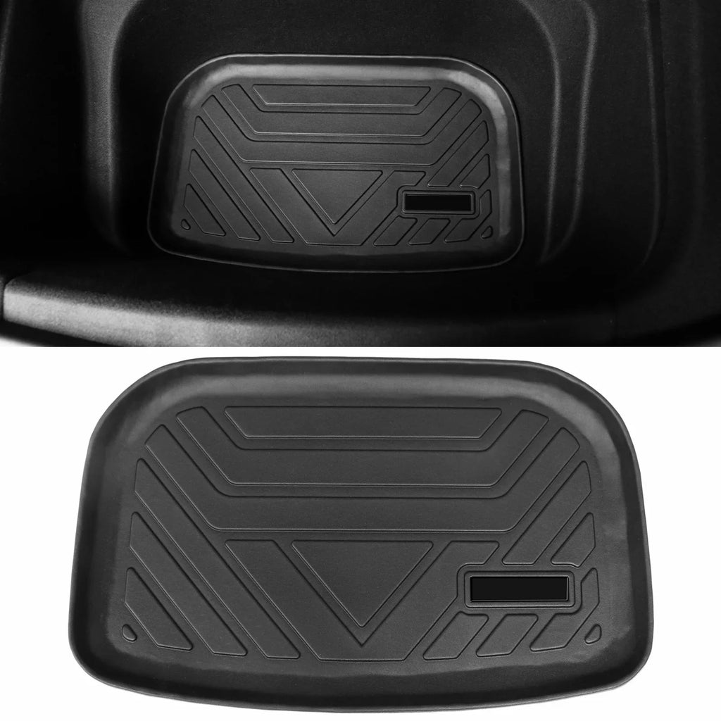 Ikon Motorsports Trunk Mats Cargo Liner appropriate with 2020-2023 Tesla Model Y Black TPE All elements Waterproof Anti-Slip Frunk Trunk Under Cargo Storage Liner Mat Interior Accessories 3PCS