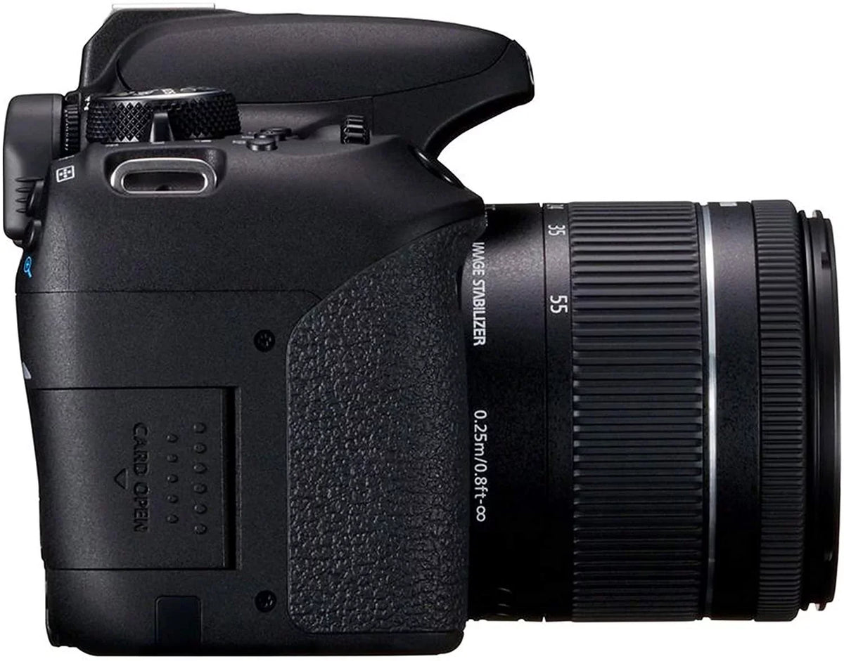 EOS 800D Rebel T7i DSLR Camera w/EF-S 18-55mm F/4-5.6 is STM Zoom Lens + 128GB Memory + Case + Tripod + Filters 36pc Bundle