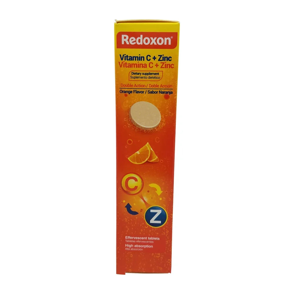 Pack of 6. 2.82 oz. 20 Tablets. Dietary Supplement. Redoxon Vitamin C with Zinc