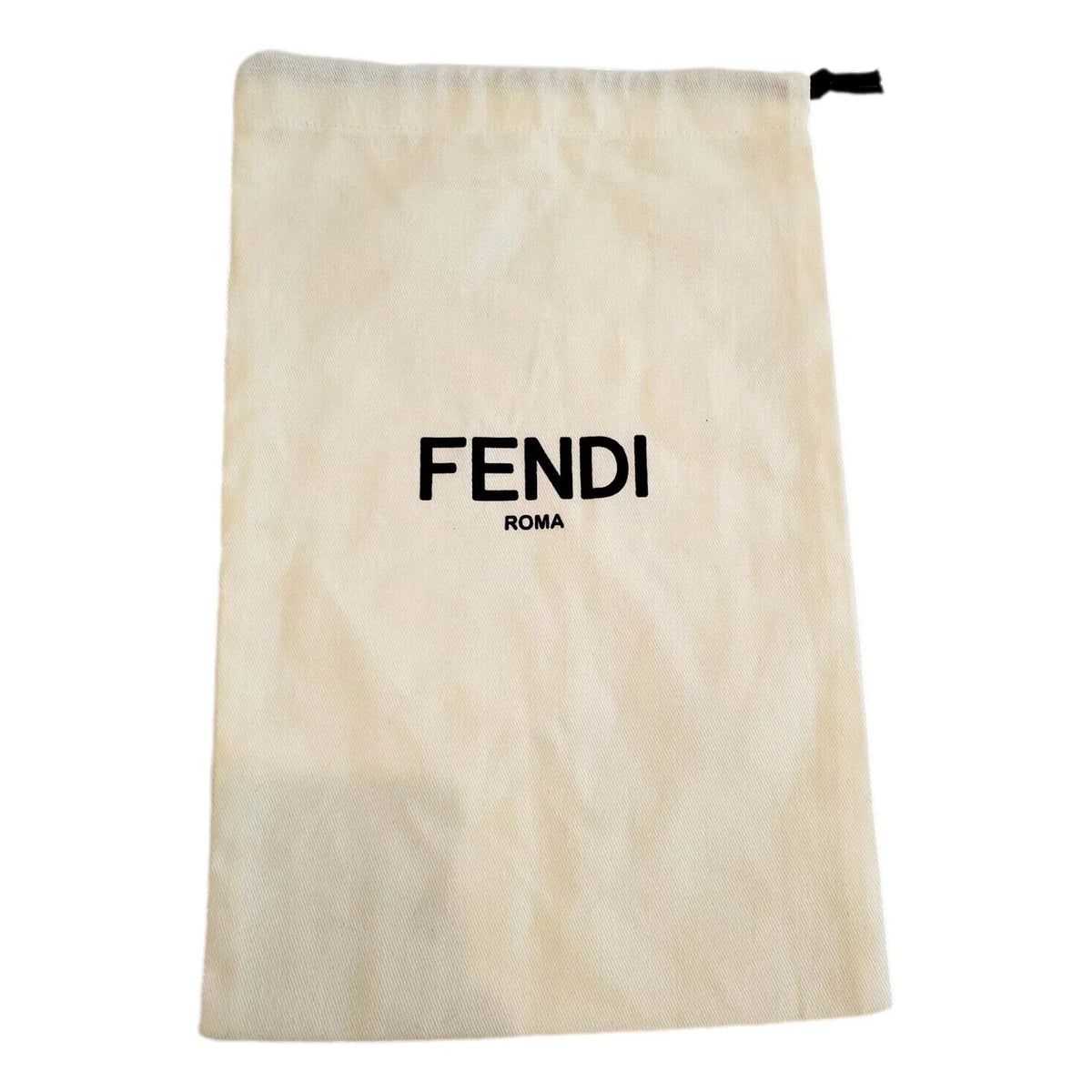 Fendi FF Print Striped Brown and Yellow Knitted Wool Scarf FXS124