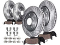 Front and Rear Brake Pad and Rotor Kit - suitable with 2011 - 2016 Hyundai Elantra Sedan 2012 2013 2014 2015