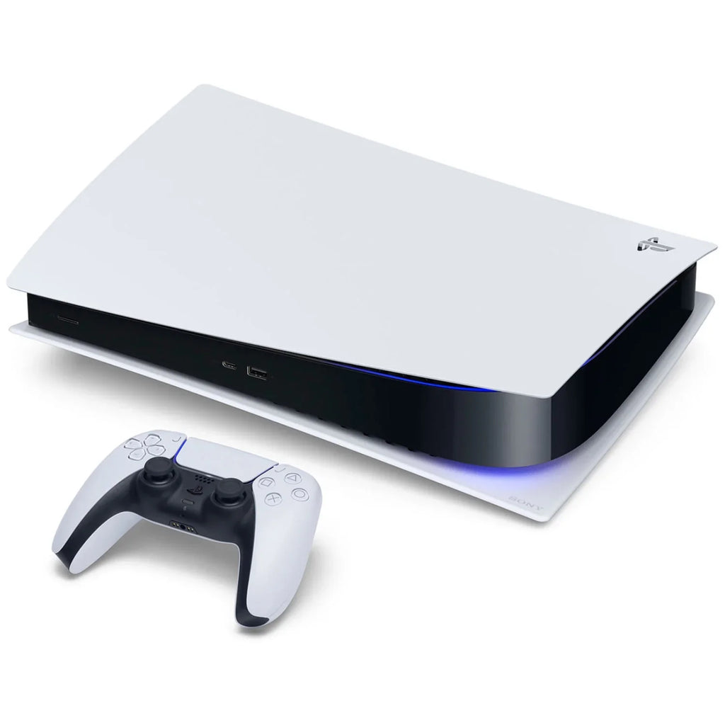 Playstation 5 Disc Version Console with Extra White Controller, Surge FPS Grip Kit With Precision Aiming Rings and Ratchet & Clark: Rift Apart Bundle