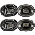 2 Pairs (QTY 4) of Polk DB692 6x9" 450W 3-Way Car vessel Coaxial Stereo Audio Marine Speakers