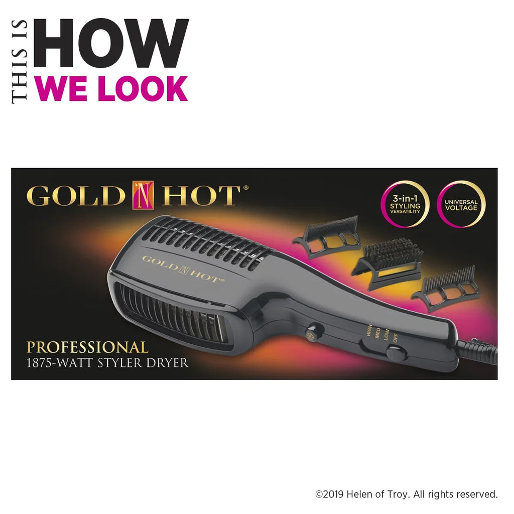 Gold N Hot Professional 1875-Watt Styler Hair Dryer