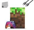 Xbox One S Minecraft Limited Edition 1TB Gaming Console + HDMI BOLT AXTION Bundle Used