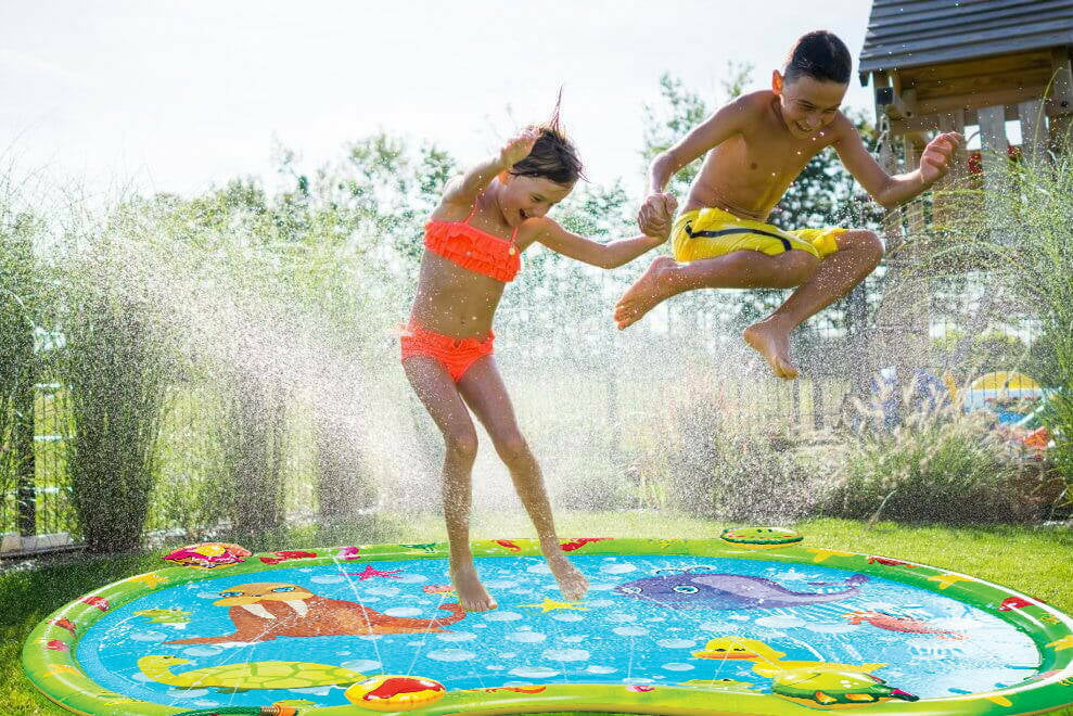 Sprinkler Splash Mat, Kids Pool, Outdoor Lawn aqua Toys, Splash Pad, Wading Swimming Pool, Inflatable Splash Sprinkler Pad