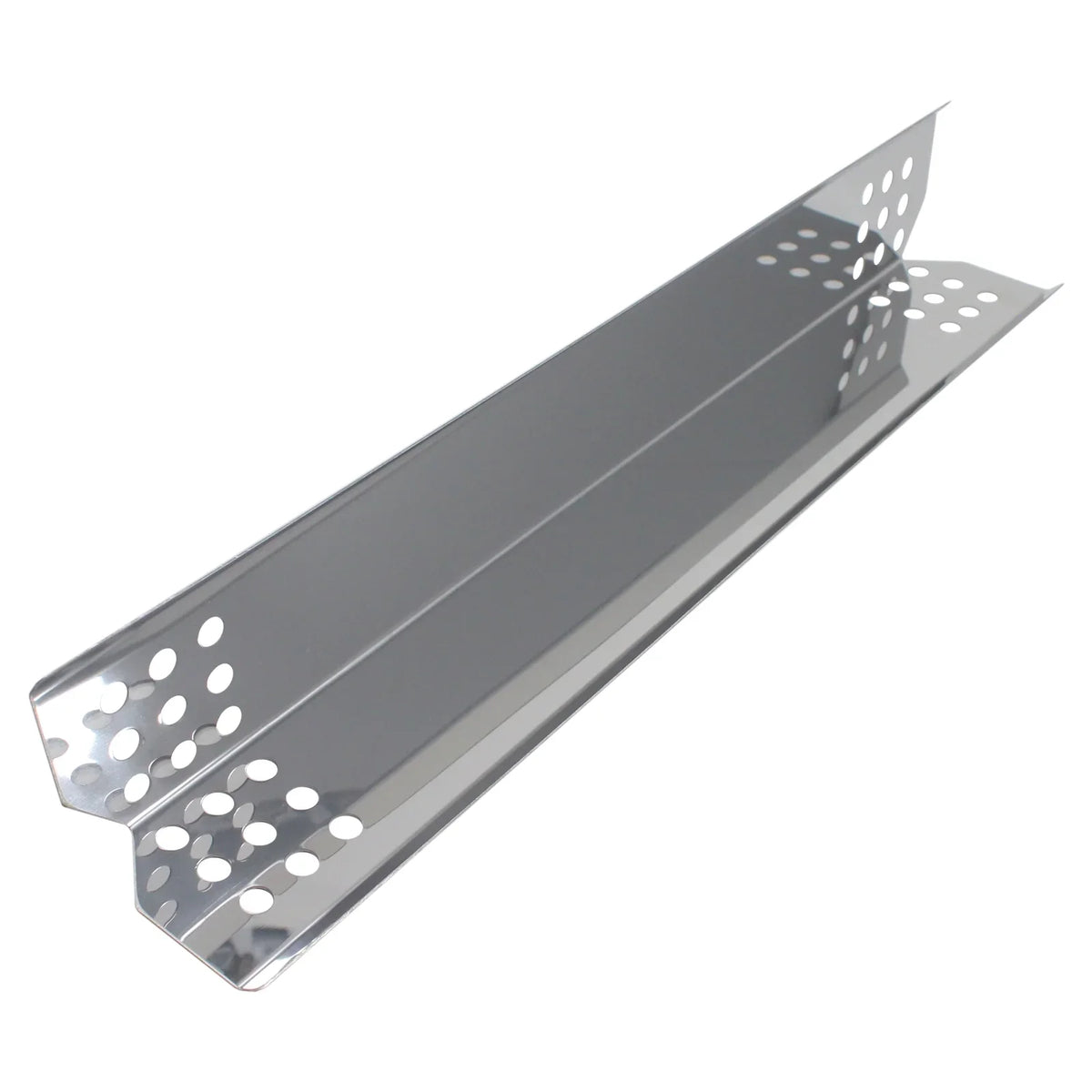 4-Pack BBQ Grill Heat Shield Plate Tent Replacement Parts for Part Number 97451 - matching Barbeque Stainless Steel Flame Tamer, Guard, Deflector, Flavorizer Bar, Vaporizer Bar, Burner shield 16 1/8"