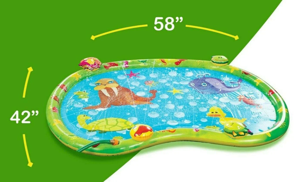 Sprinkler Splash Mat, Kids Pool, Outdoor Lawn aqua Toys, Splash Pad, Wading Swimming Pool, Inflatable Splash Sprinkler Pad