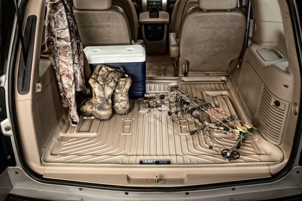 Husky by RealTruck Weatherbeater Series Cargo Liner Black appropriate with 07-12 Chevrolet Tahoe/07-12 GMC Yukon; w/ or w/o 3rd row Seat