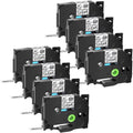 GREENCYCLE 8PK appropriate for Brother P-touch Black on Clear 12mm TZ TZe TZe-S131 TZ-S131 TZ-131 TZe-131 Extra Strength Laminated Label Tape