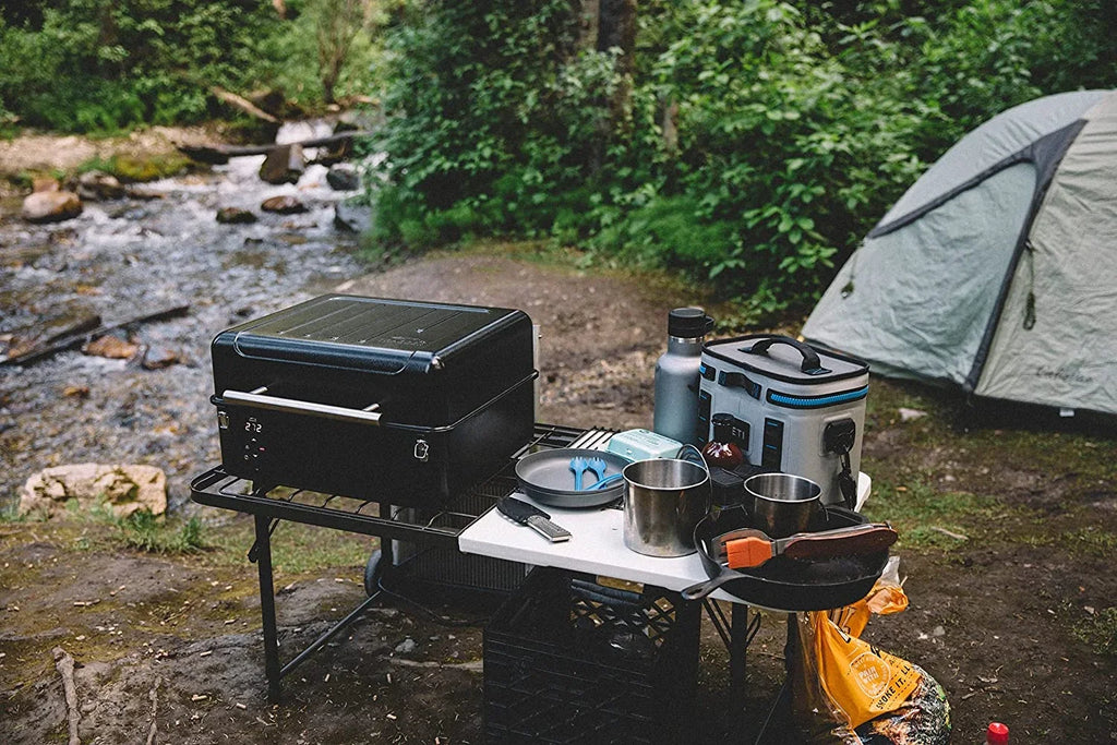 YANPO Grills Ranger Portable Electric Tabletop Wood Pellet Grill and Smoker