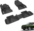 3W Floor Mats for Subaru Forester 2019-2023 TPE All elements Protection Custom Full Set Floor Liners Include 1st and 2nd Row Front & Rear, Automotive Floor Mats TPE Black