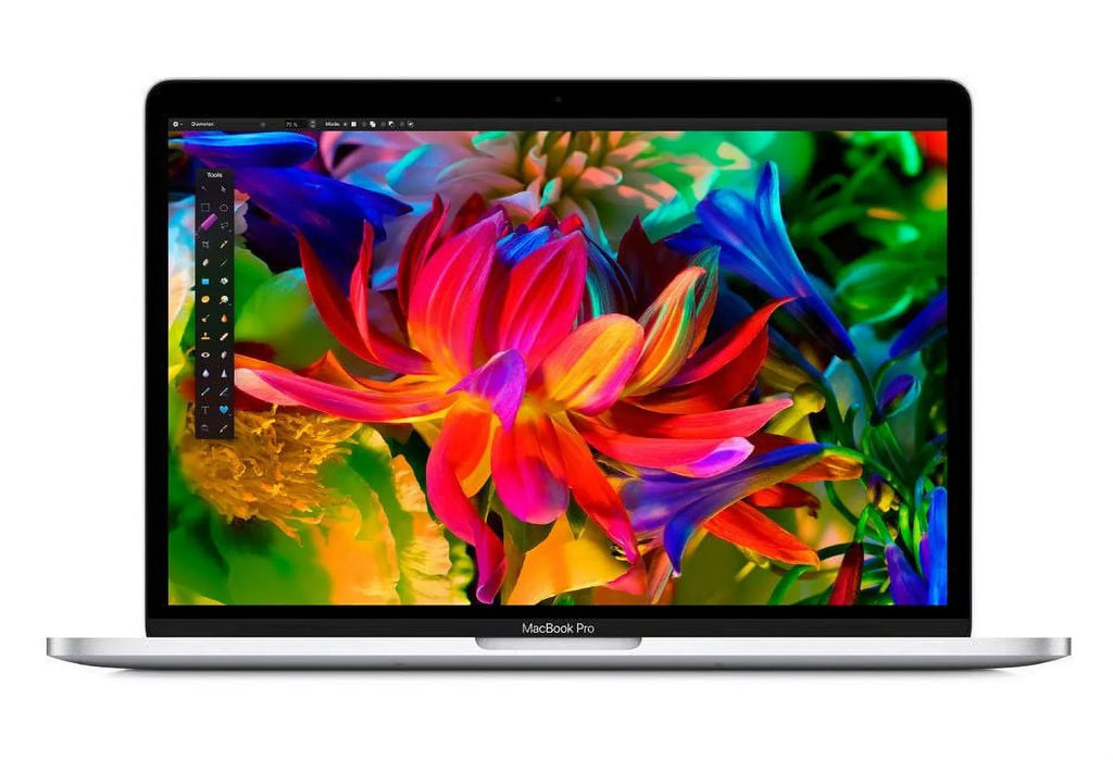 A Grade Macbook Pro 13.3-inch (Retina, Silver) 2.4Ghz Dual Core i7 (Late 2016) MLUQ2LL/A-BTO 64GB SSD 8GB Memory 2560x1600 Display Mac OS Sierra Power Adapter Included