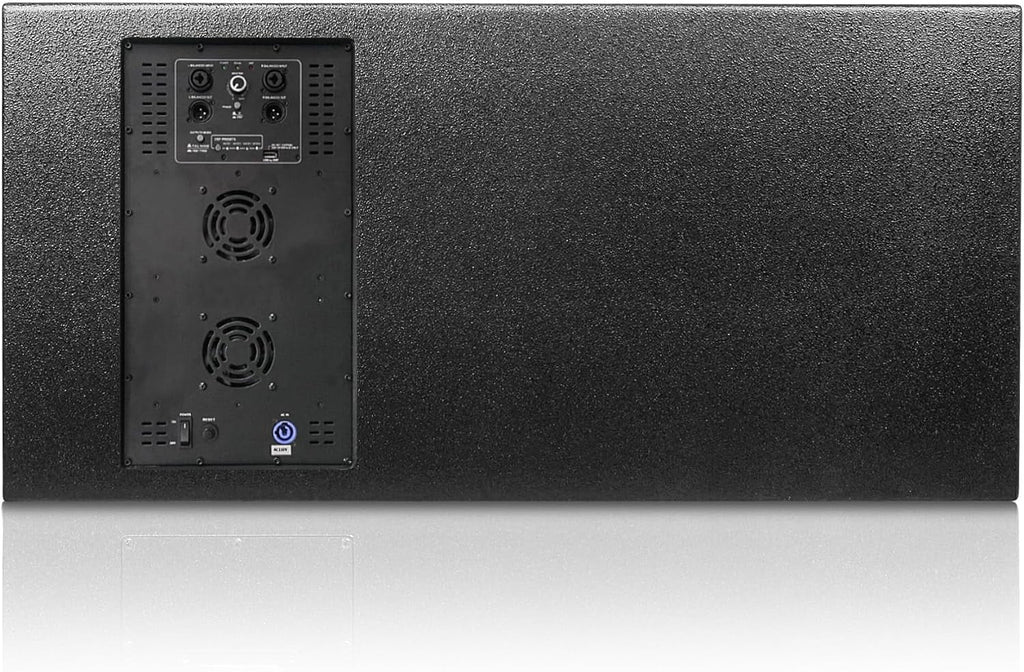 Sound Town CARME Series Dual 18" 3200W PA/DJ Powered Subwoofer with DSP, 2-Channel Class-D, 4" Voice Coil, Birch Plywood, Bass Reinforcement, for Stages, Bars, Clubs, Concert, Black (CARME-218SBPW)