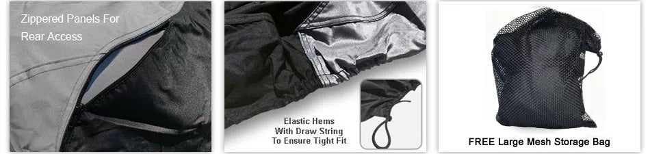 Weatherproof Jet Ski shield For SEA DOO GTi 1997-2000 - GRAY / Black Color - All climate - Trailerable - Protects from Rain, Sun, UV Rays, And More! Includes Trailer Straps And Storage Bag