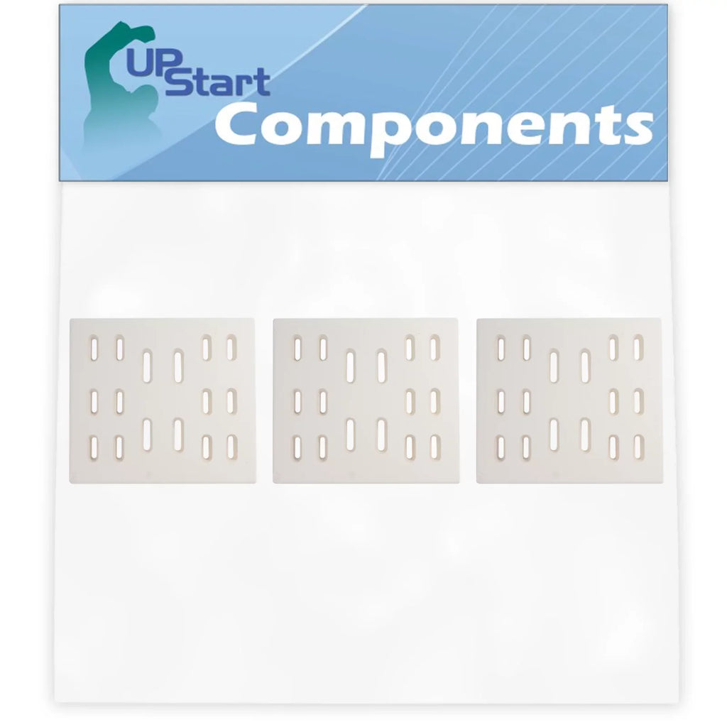 3-Pack BBQ Grill Heat Shield Plate Tent Replacement Parts for Bakers And Chefs 9905TB - suitable Barbeque Ceramic Flame Tamer, Guard, Deflector, Flavorizer Bar, Vaporizer Bar, Burner shield 8"