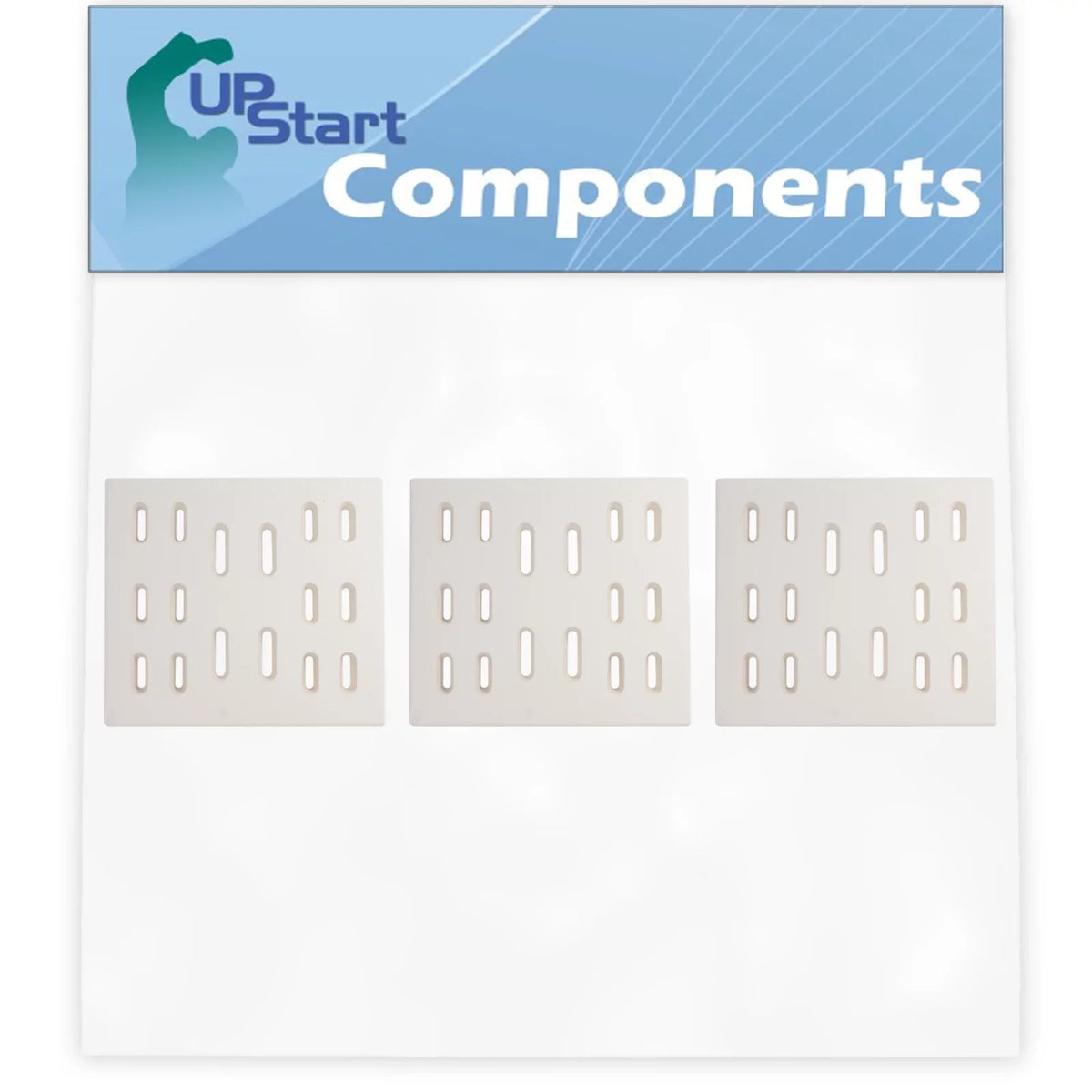 3-Pack BBQ Grill Heat Shield Plate Tent Replacement Parts for Bakers And Chefs 9905TB - suitable Barbeque Ceramic Flame Tamer, Guard, Deflector, Flavorizer Bar, Vaporizer Bar, Burner shield 8"