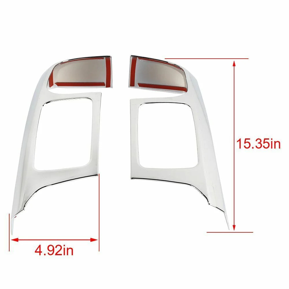Teledu Chrome Center Console Navigation Side Panel shield Trim