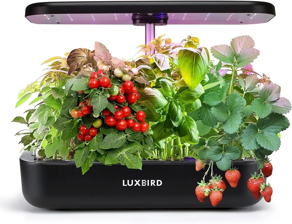 Hydroponics Growing System Indoor Garden Germination Kit 36W LED Grow Light Time