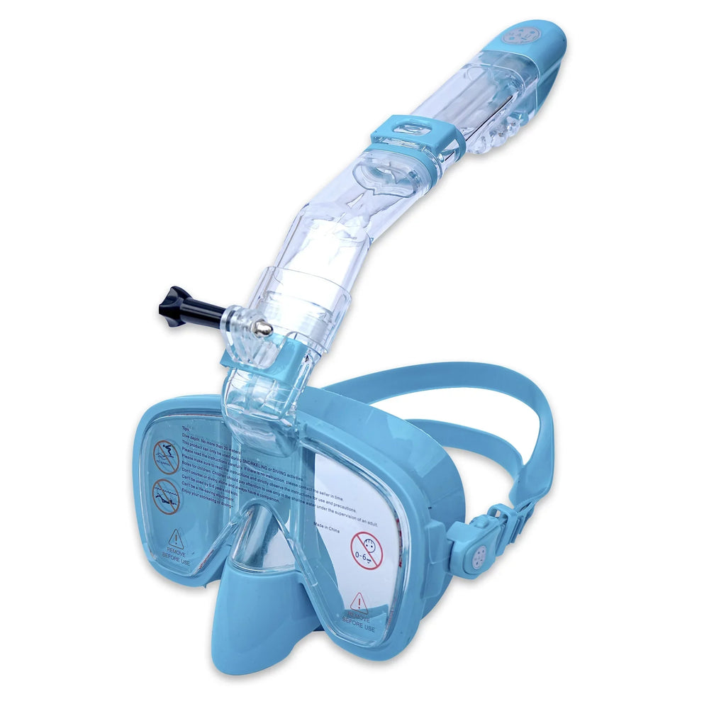 Maui and Sons Hi Half Snorkel Mask Blue