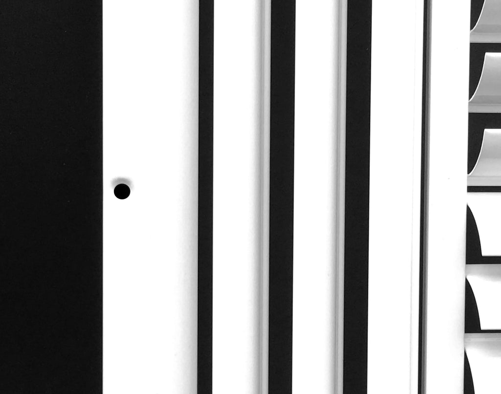 16"w X 16"h 4-Way Aluminum Curved Blade Adjustable Air Supply HVAC Diffuser - Full Control Vertical/Horizontal Airflow Direction - Vent Duct shield Outer Dimensions: 17.65"w X 17.65"h