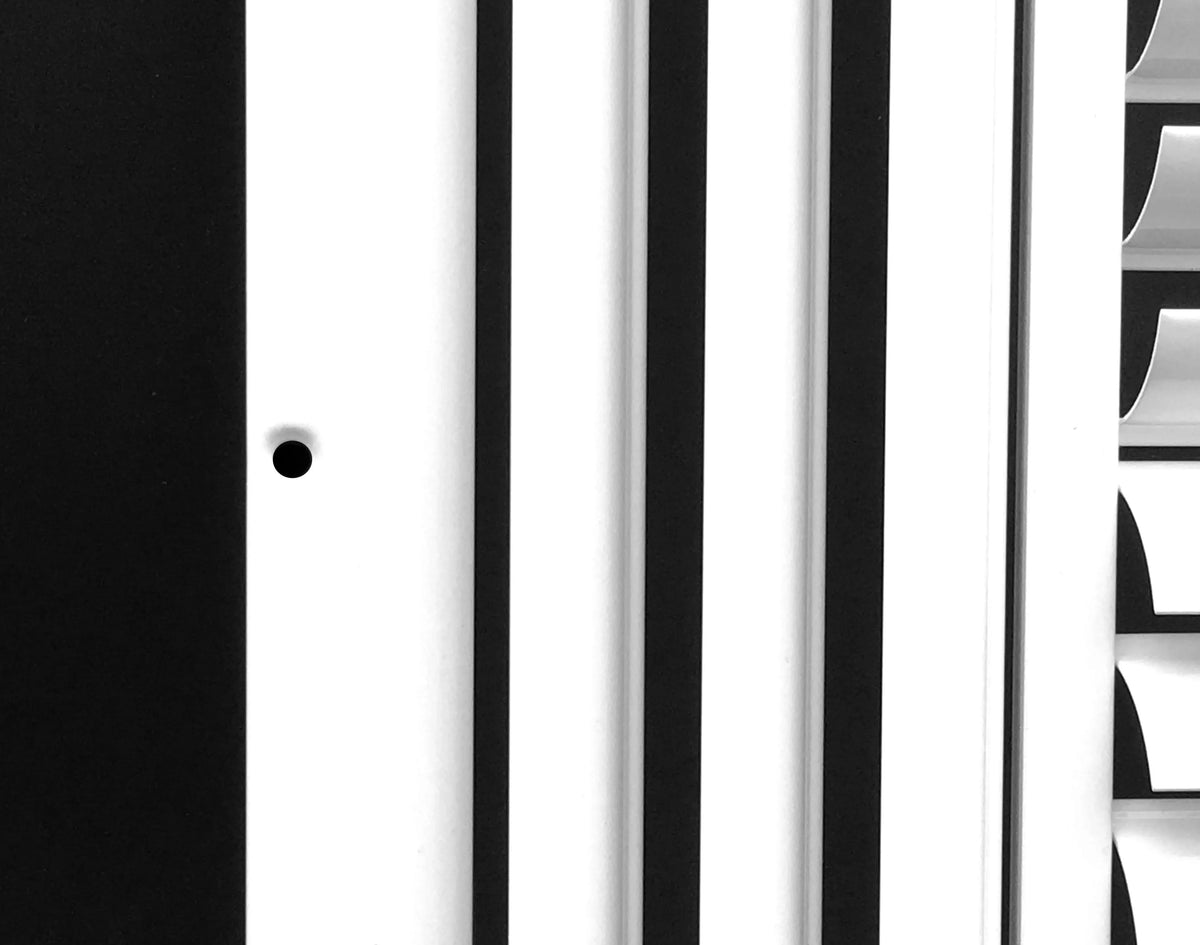 16"w X 16"h 4-Way Aluminum Curved Blade Adjustable Air Supply HVAC Diffuser - Full Control Vertical/Horizontal Airflow Direction - Vent Duct shield Outer Dimensions: 17.65"w X 17.65"h