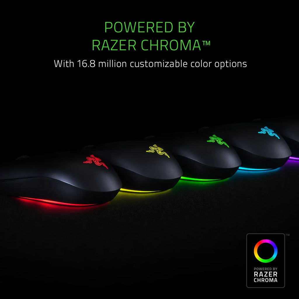 Abyssus Essential: True 7,200 DPI Optical Sensor - 3 Hyperesponse Buttons - Powered by  Chroma - Ambidextrous Ergonomic Gaming Mouse