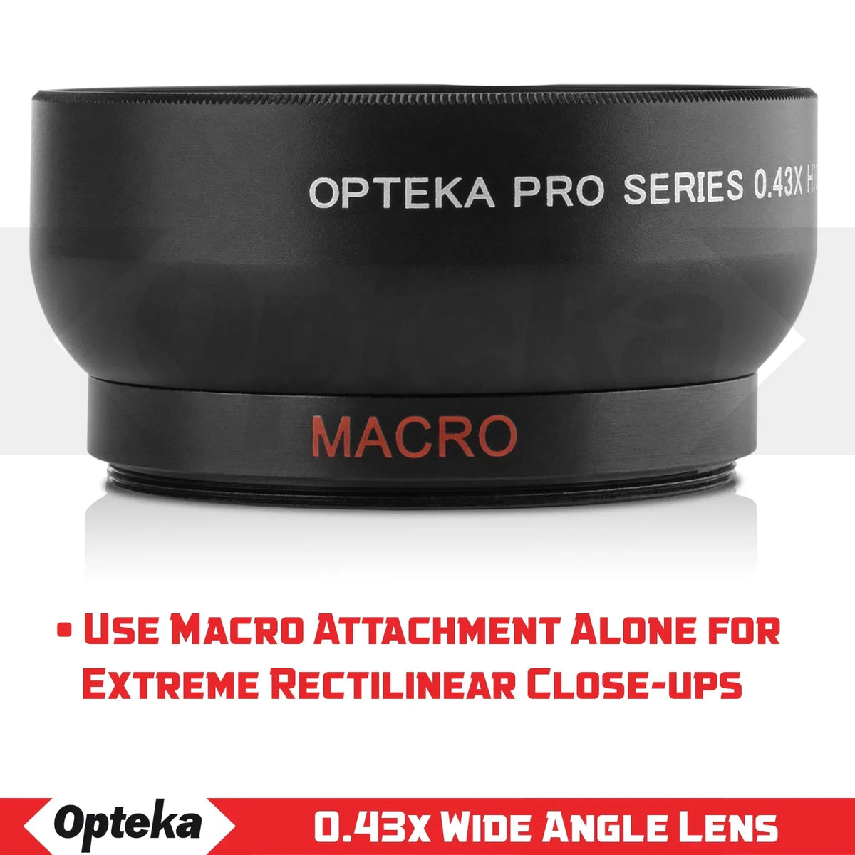Opteka 0.43x Wide Angle / Macro Panoramic Fisheye Lens for  Digital SLR Cameras w/ 18-55mm & 50mm  80D, 77D, 70D, 60D, 7D, T7i, 7D Mark II, T6s, T6i, T6, T5i, T5, T4i, T3i, T3, SL1 & SL2