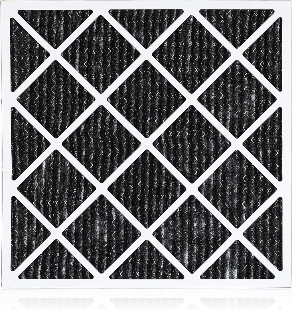 Filterbuy 18x18x1 MERV 8 Odor Eliminator Pleated HVAC AC Furnace Air Filters with Activated Carbon (12-Pack)