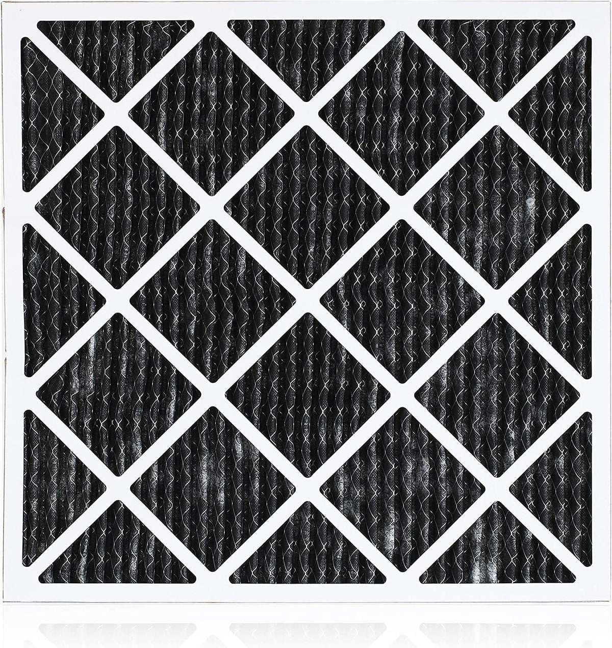 Filterbuy 18x18x1 MERV 8 Odor Eliminator Pleated HVAC AC Furnace Air Filters with Activated Carbon (12-Pack)